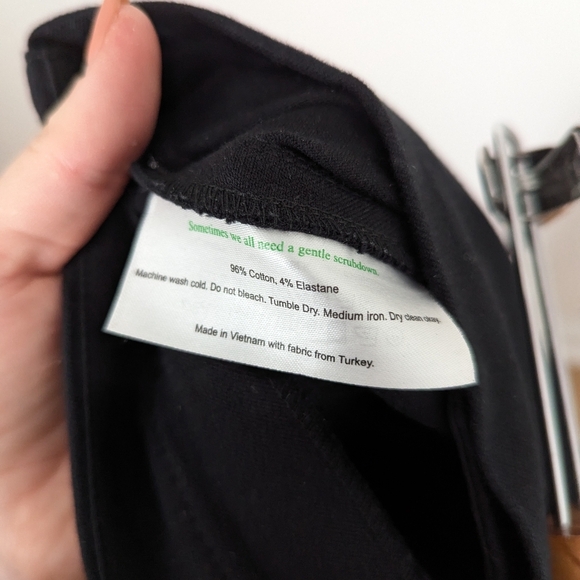 MM Lafleur Black Stretch Cotton The Hockley Slim Straight High Rise Jeans Pants - Picture 5 of 7